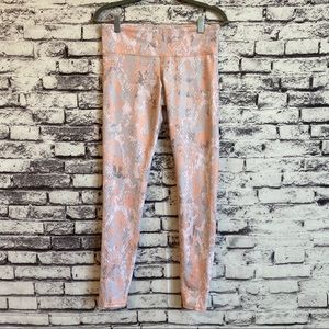 ALO Yoga Tropical Airbrush Python Peach Leggings